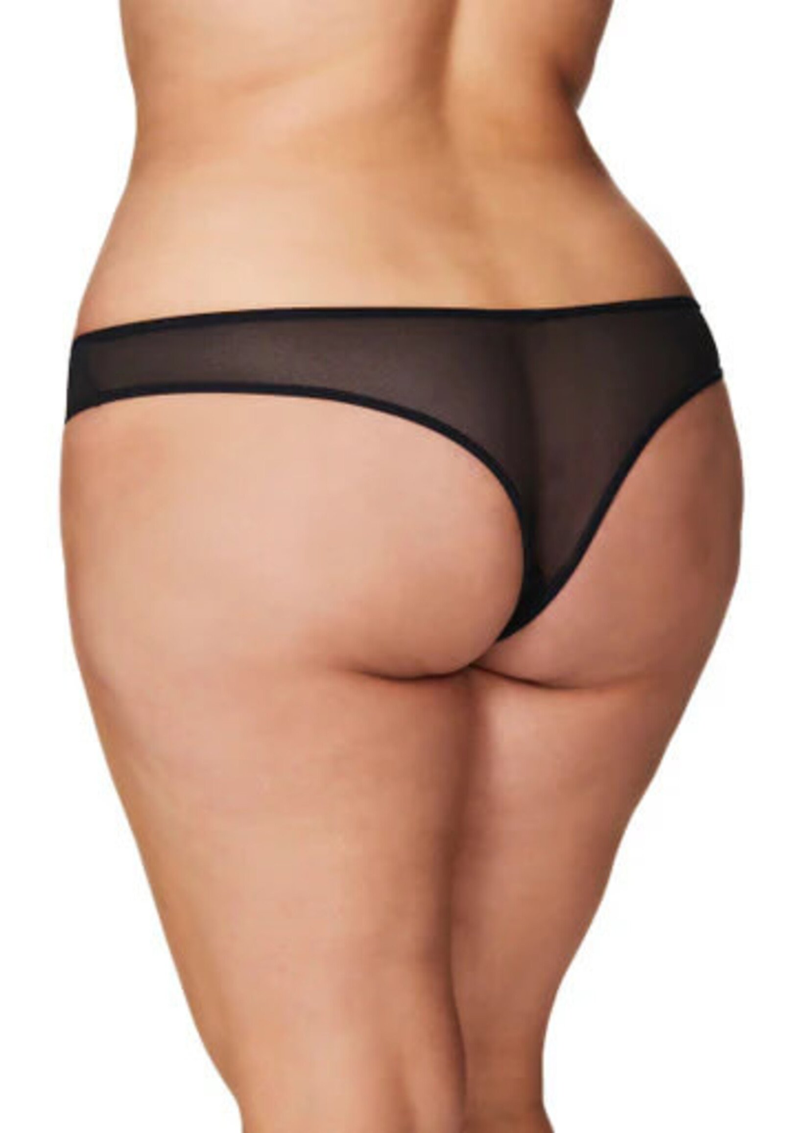 Oh La La Paradise Crotchless Panty w/ Pearls Plus