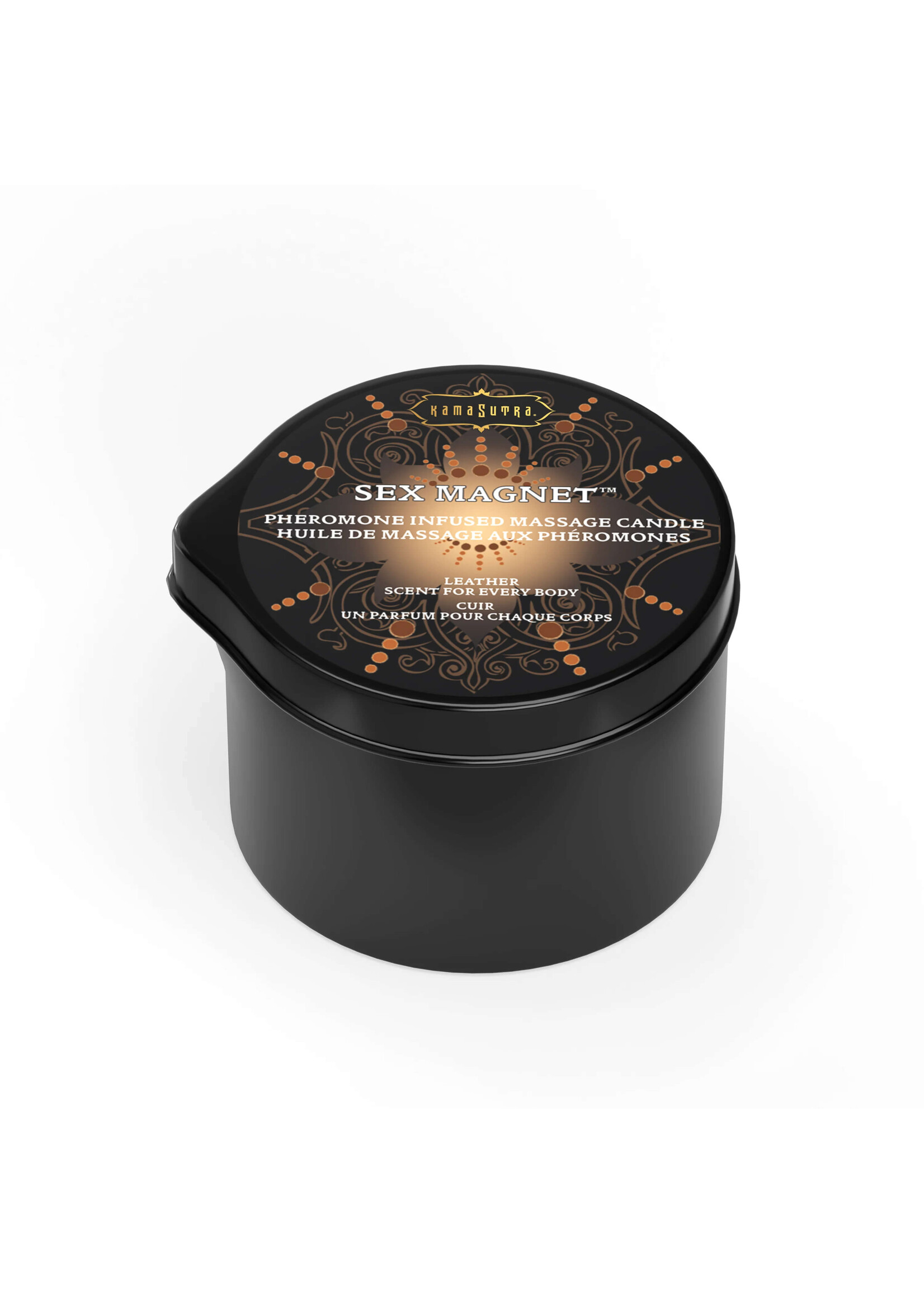 Kama Sutra Sex Magnet Leather Pour Candle 2 oz.