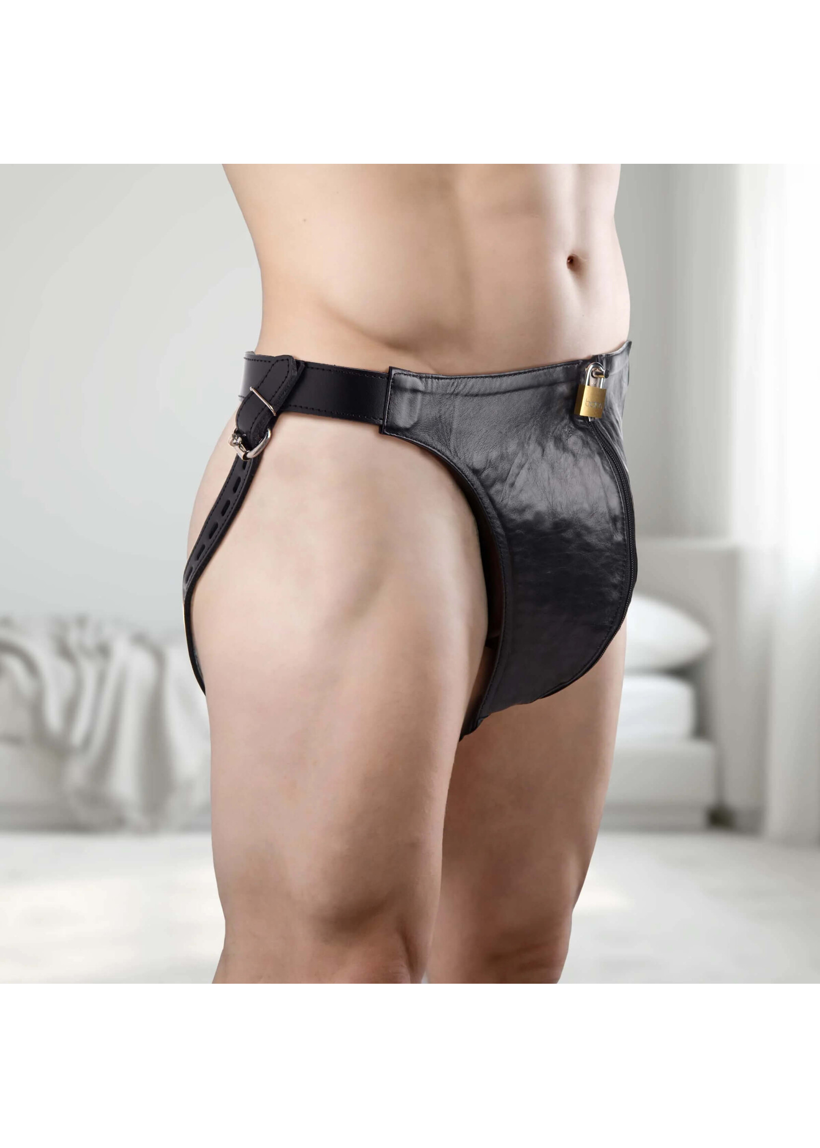 Spiked Leather Confinement Jockstrap