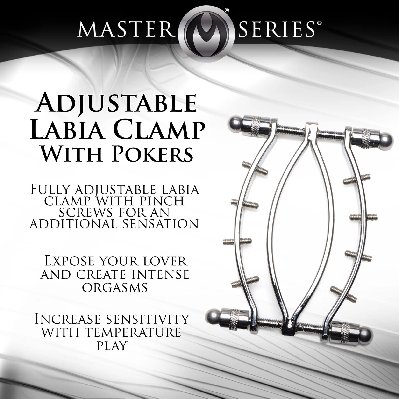 Spread 'Em Poker Labia Clamp with Adjustable Pressure Screws