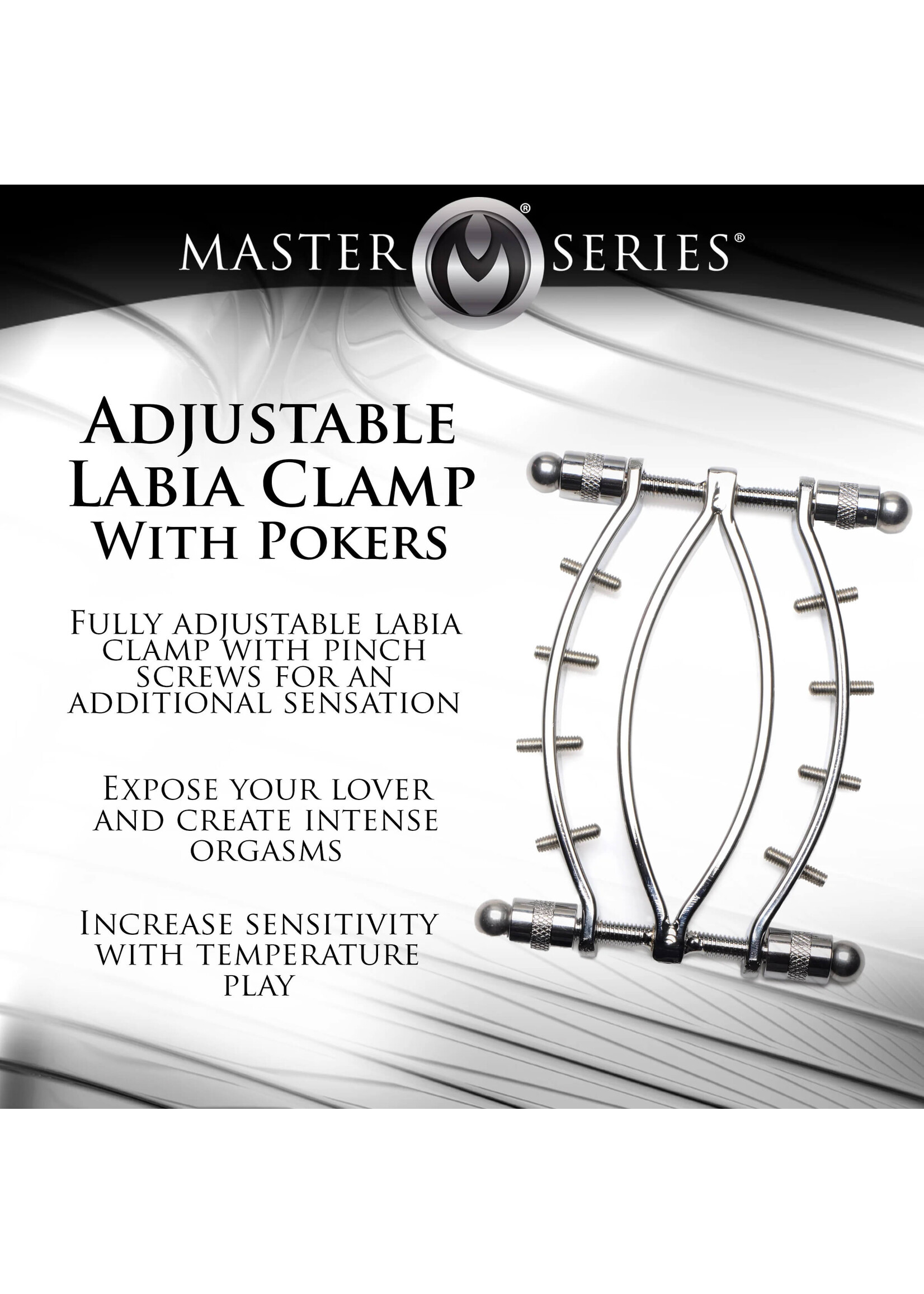 Spread 'Em Poker Labia Clamp with Adjustable Pressure Screws