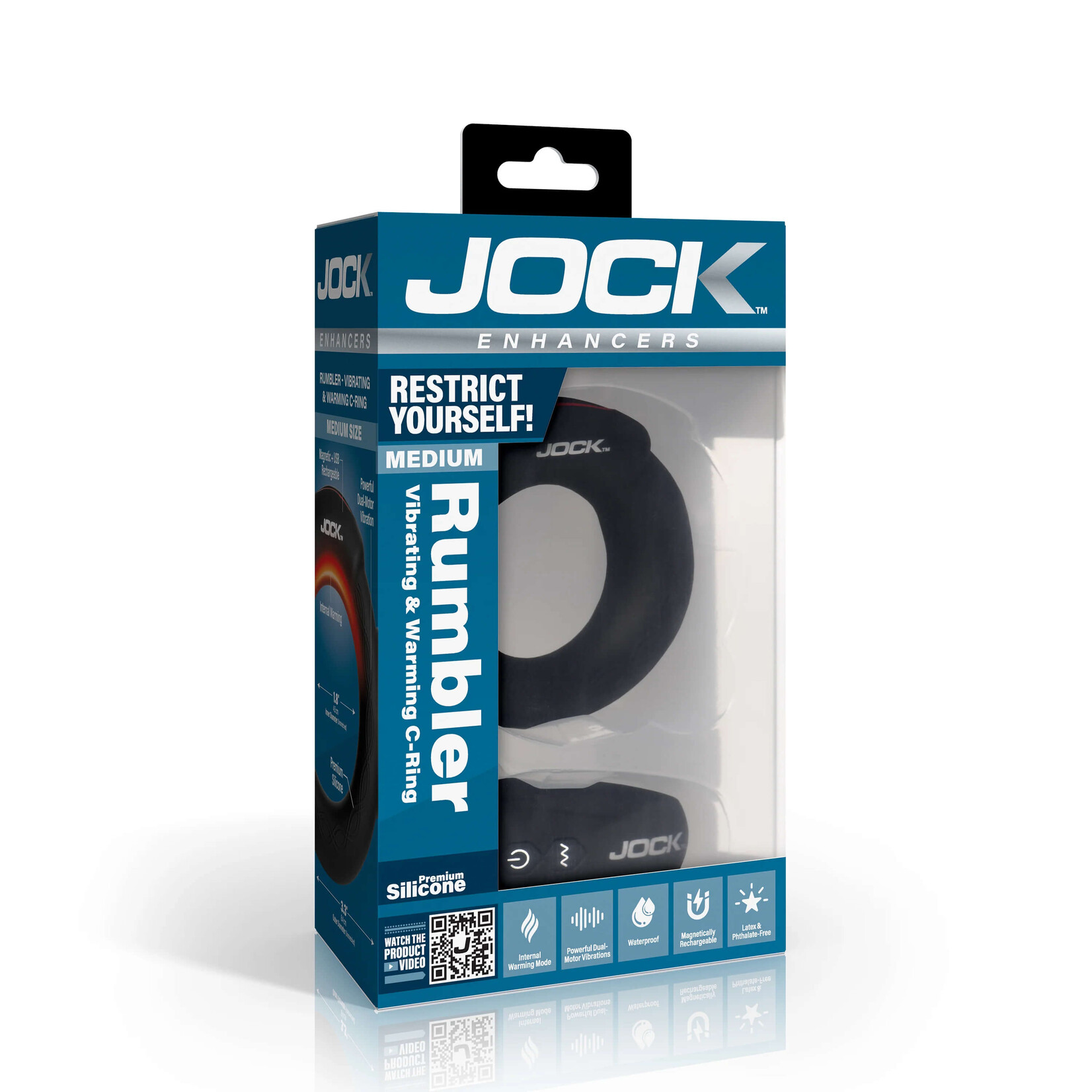 Jock Rumbler 1.8" Vibrating & Warming C-Ring