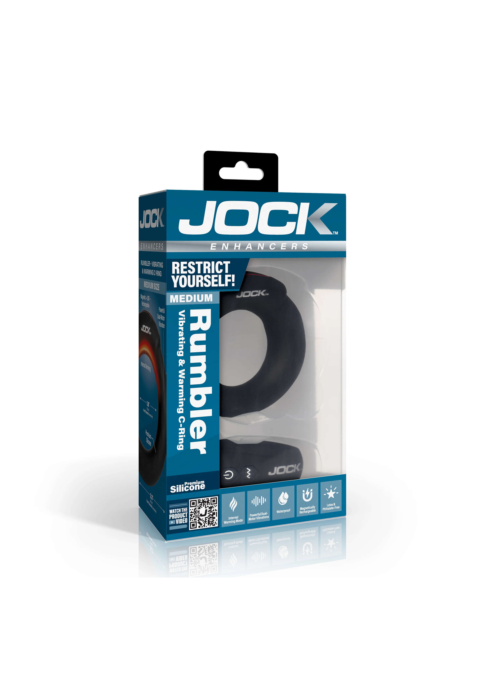 Jock Rumbler 1.8" Vibrating & Warming C-Ring