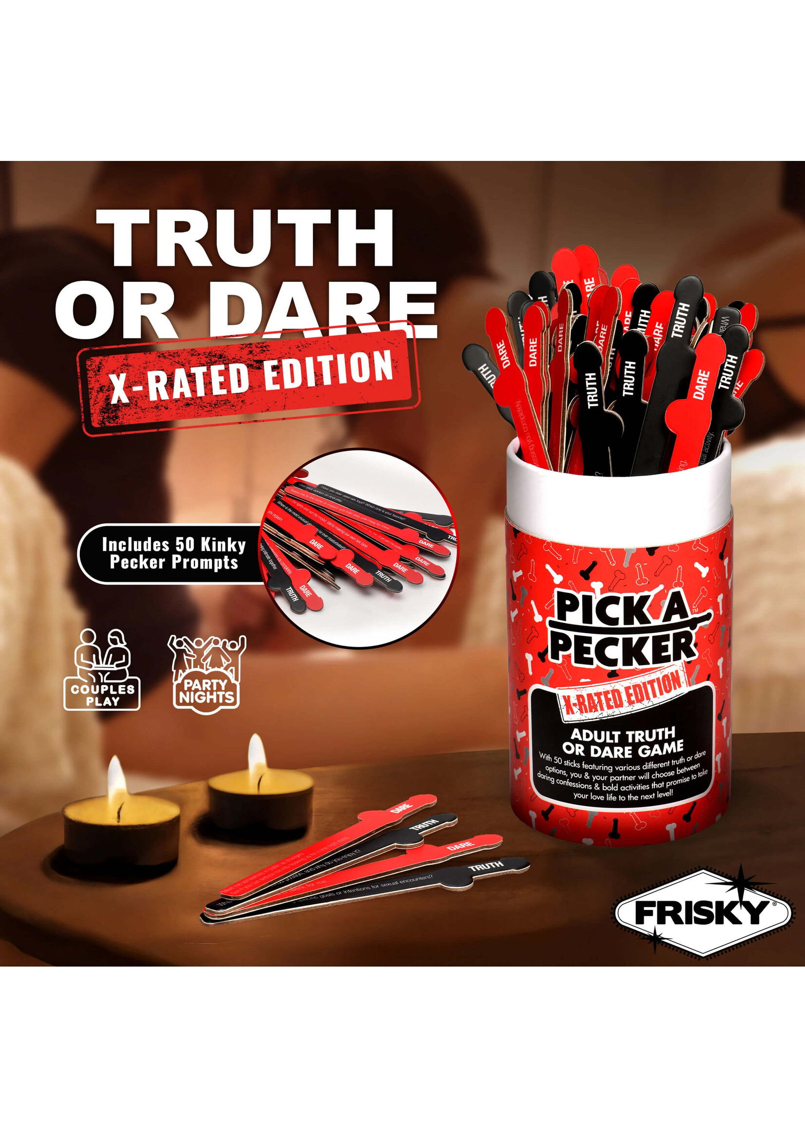 Frisky Pick A Pecker Adult Truth or Dare X-Rated Edition
