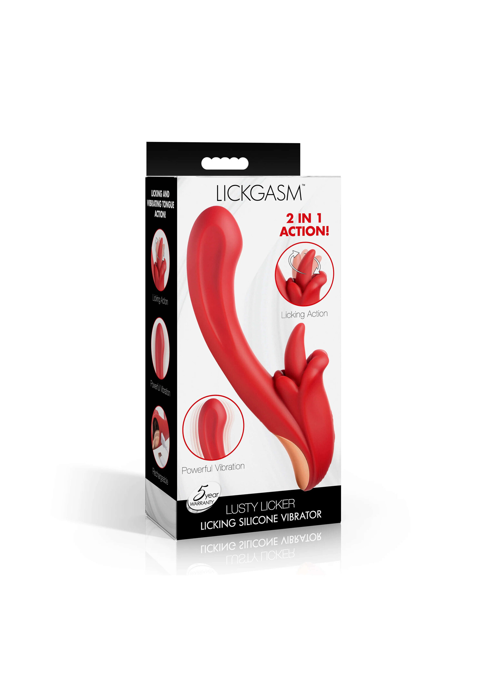 Lickgasm Lusty Licker Licking Silicone Vibrator