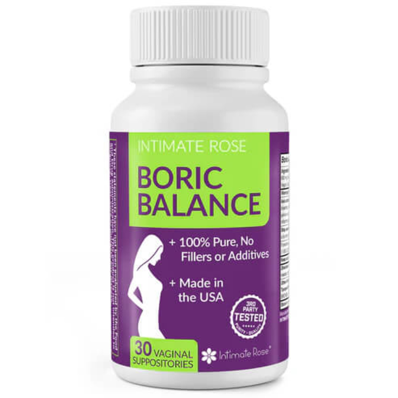 Intimate Rose Boric Balance Boric Acid Vaginal Suppositories