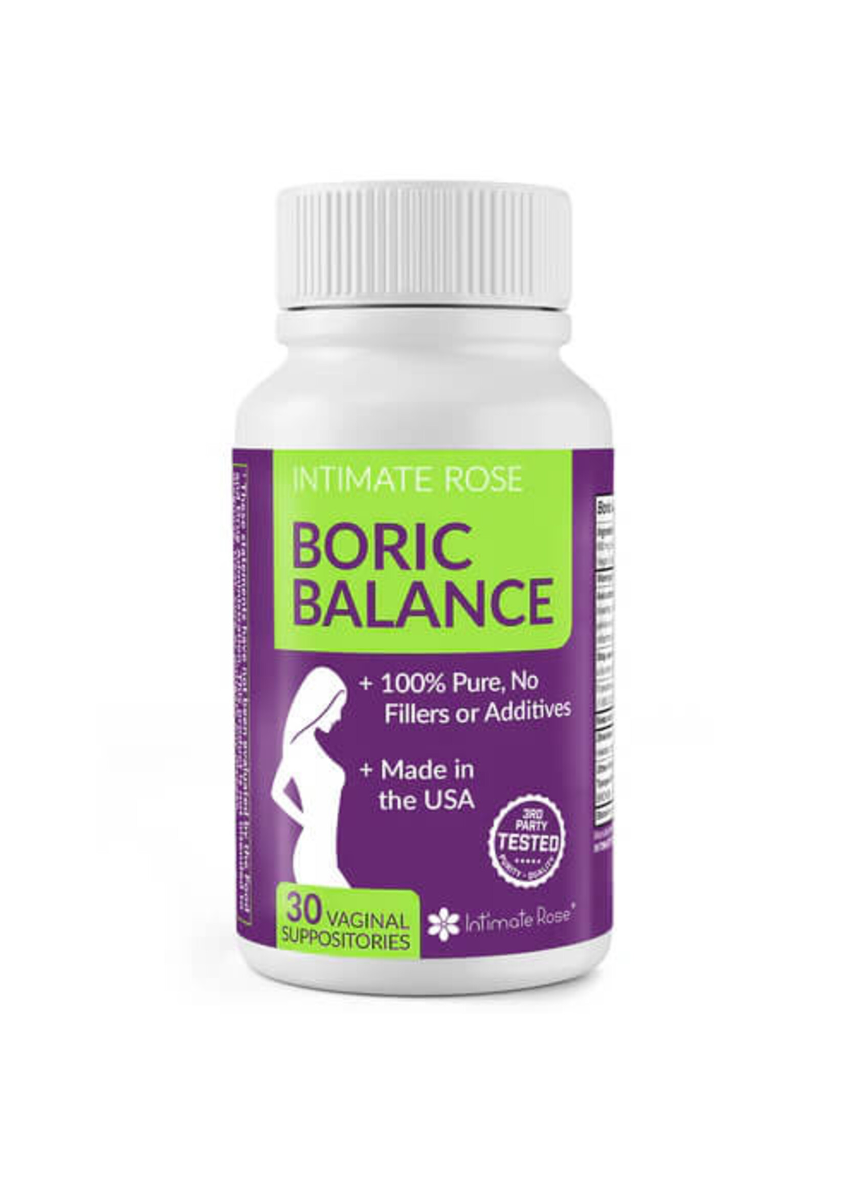 Intimate Rose Boric Balance Boric Acid Vaginal Suppositories