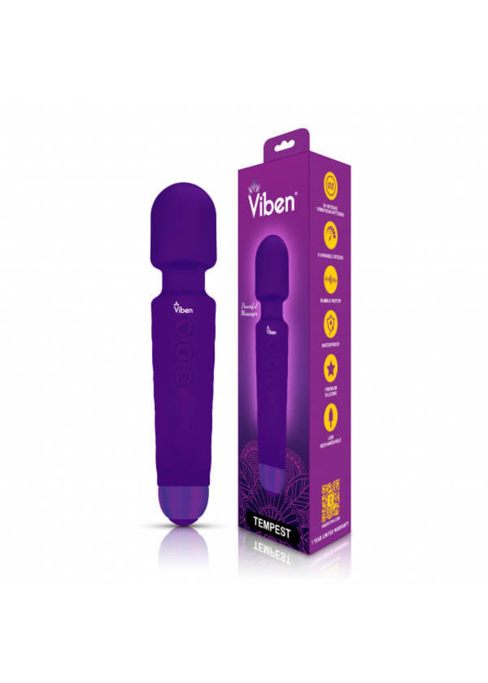 Viben Tempest Wand Massager - Violet