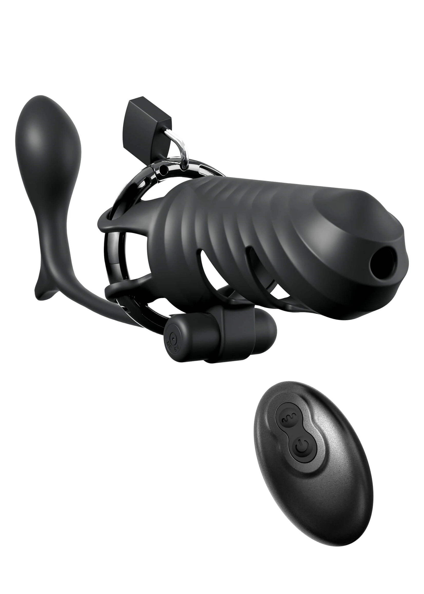 Fantasy C-Ringz Remote-Controlled Vibrating Cock Blocker with Ass-Gasm Plug