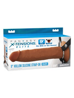 Fantasy X-Tensions Elite Fantasy X-Tensions Elite 9" Hollow Silicone Strap-On - Brown