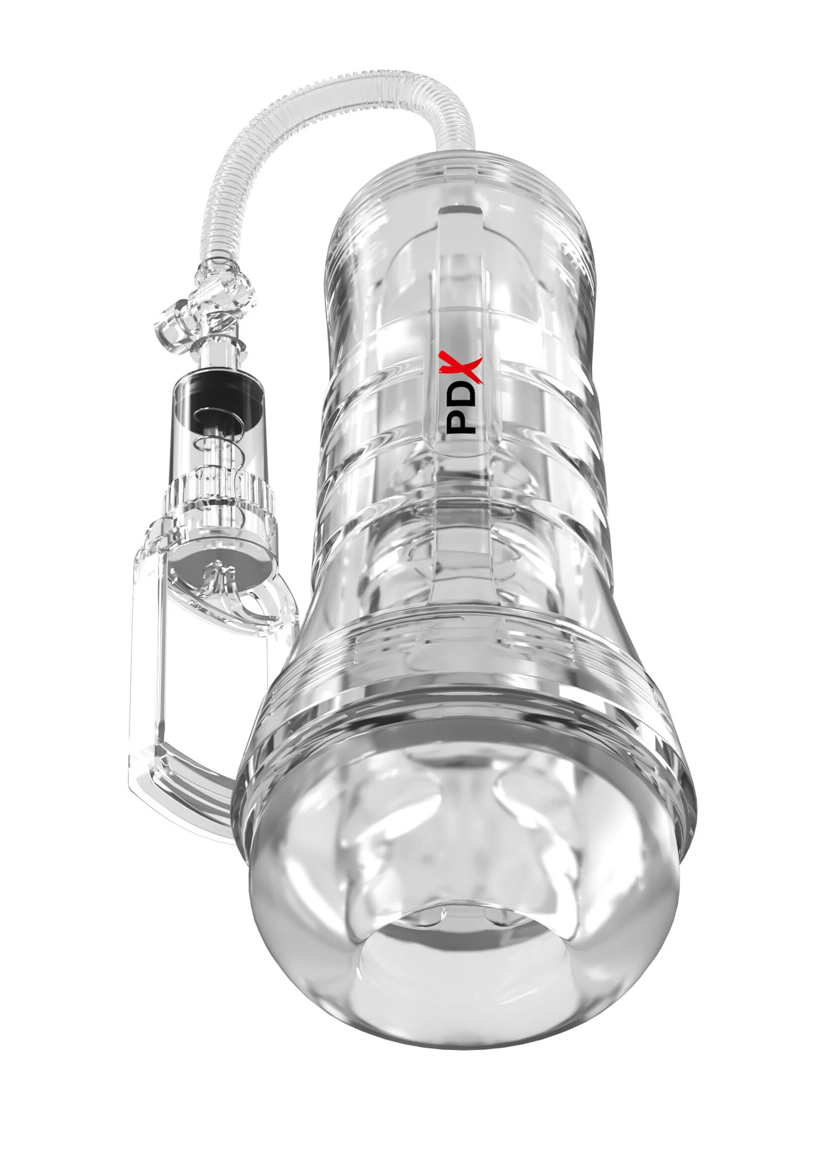 PDX Elite ViewTube Vac XXL Pump See-Thru EZ-Grip Pump Stroker