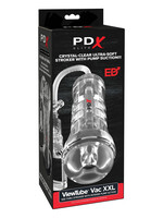 PDX Elite ViewTube Vac XXL Pump See-Thru EZ-Grip Pump Stroker