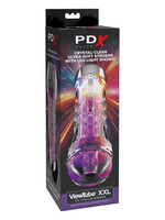 PDX Elite ViewTube XXL See-Thru EZ-Grip LED Stroker
