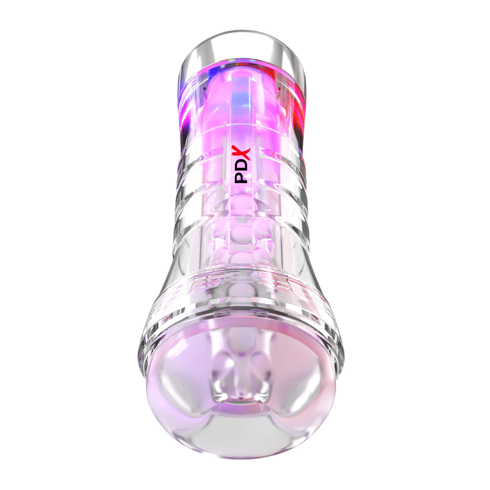 PDX Elite ViewTube XXL See-Thru EZ-Grip LED Stroker