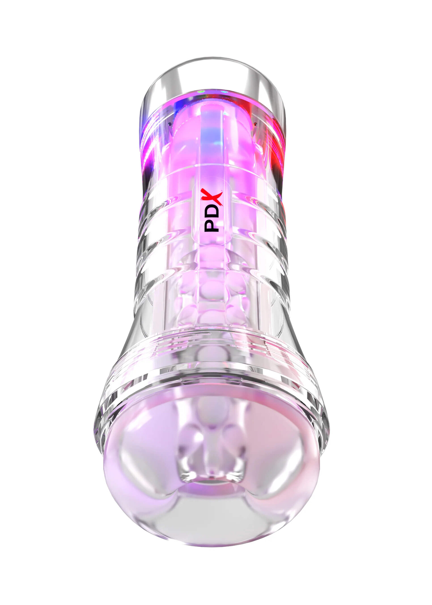 PDX Elite ViewTube XXL See-Thru EZ-Grip LED Stroker