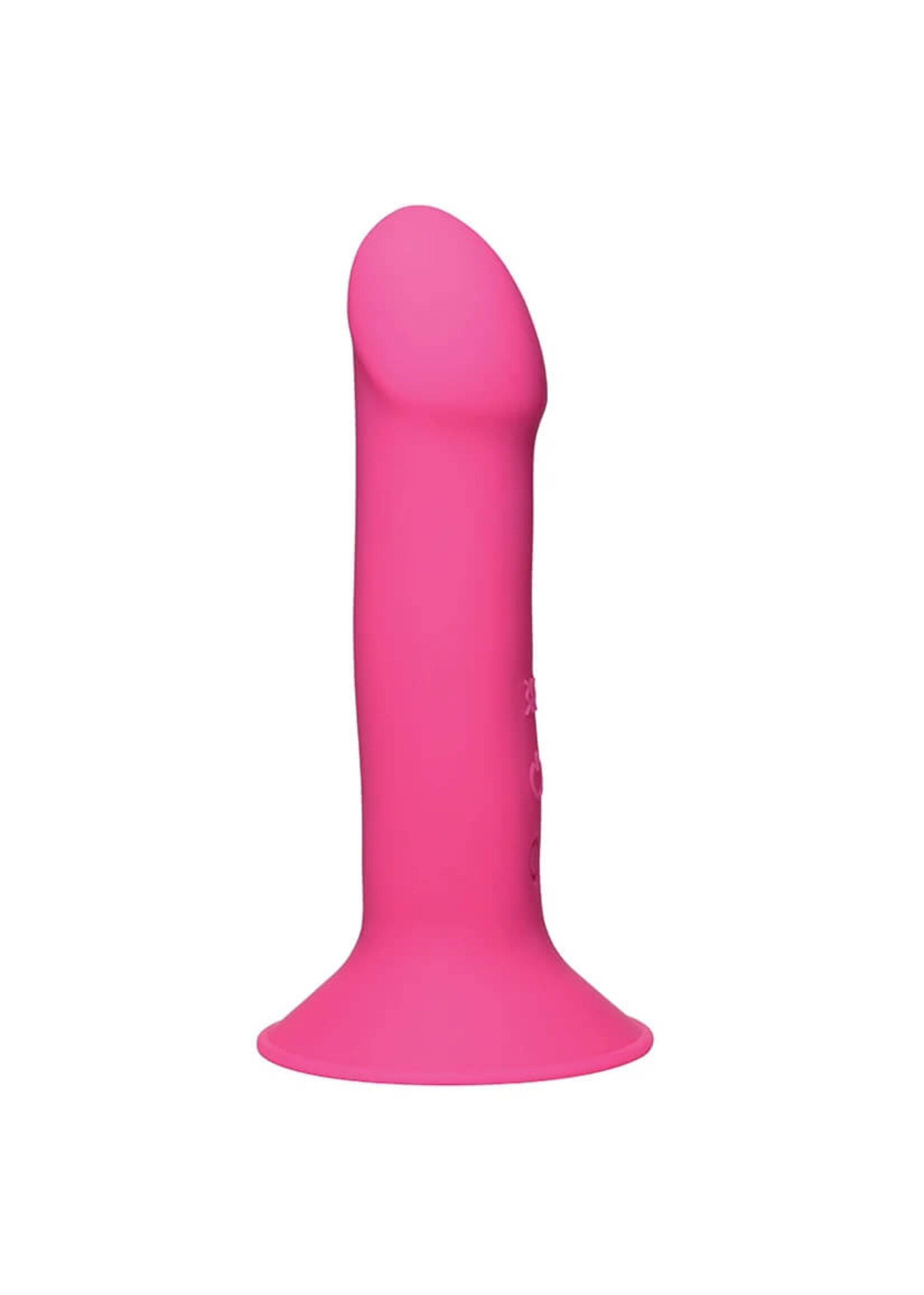 XR Brands Squeeze-It 10x Squeezable Vibrating Dildo-Pink