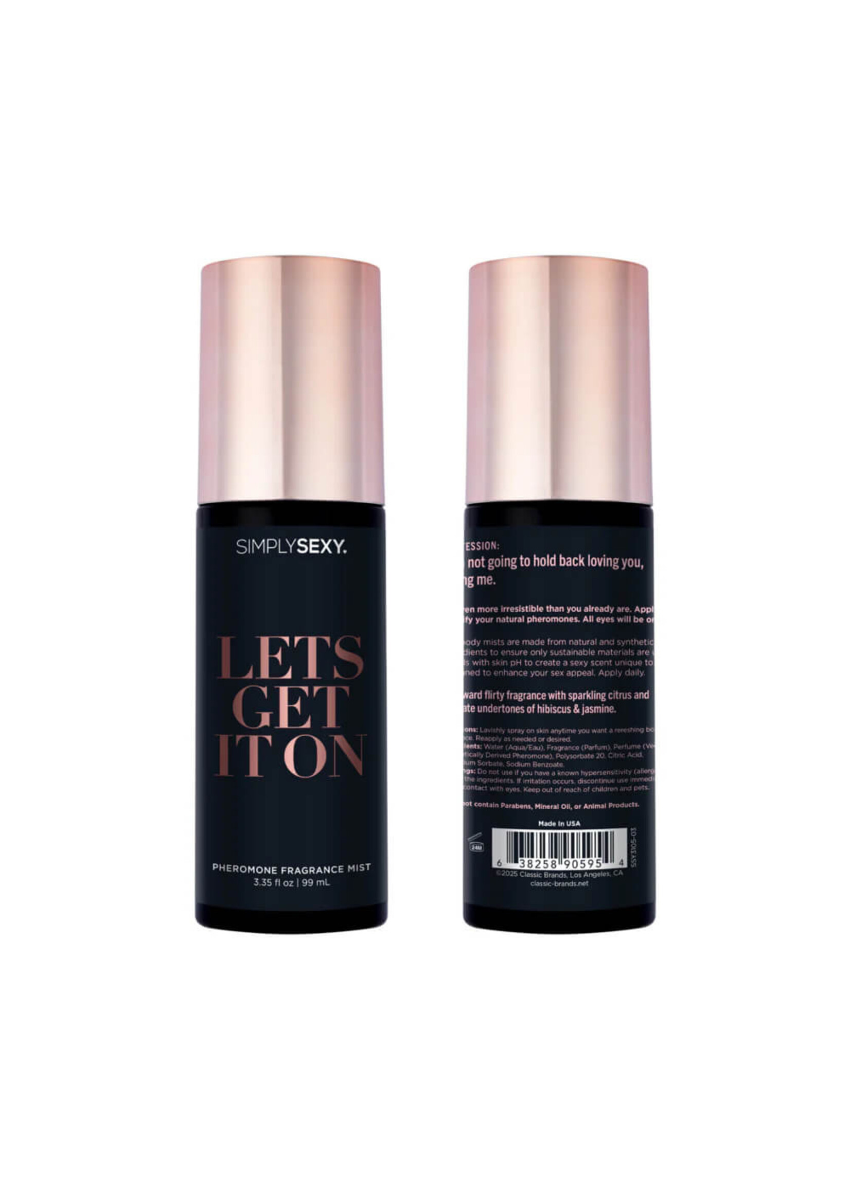 Classic Brands Simply Sexy Pheromone Body Mist - Let’s Get It On