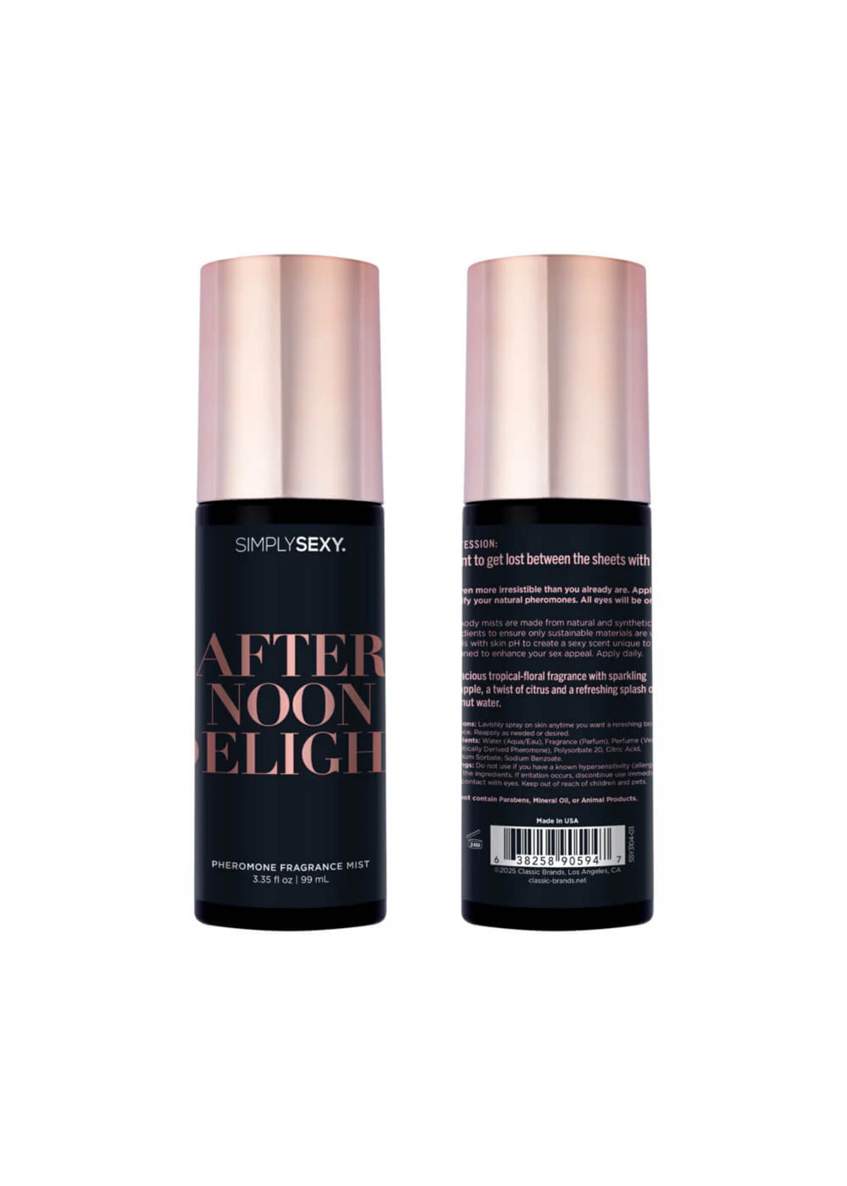 Classic Brands Simply Sexy Pheromone Body Mist - Afternoon Delights