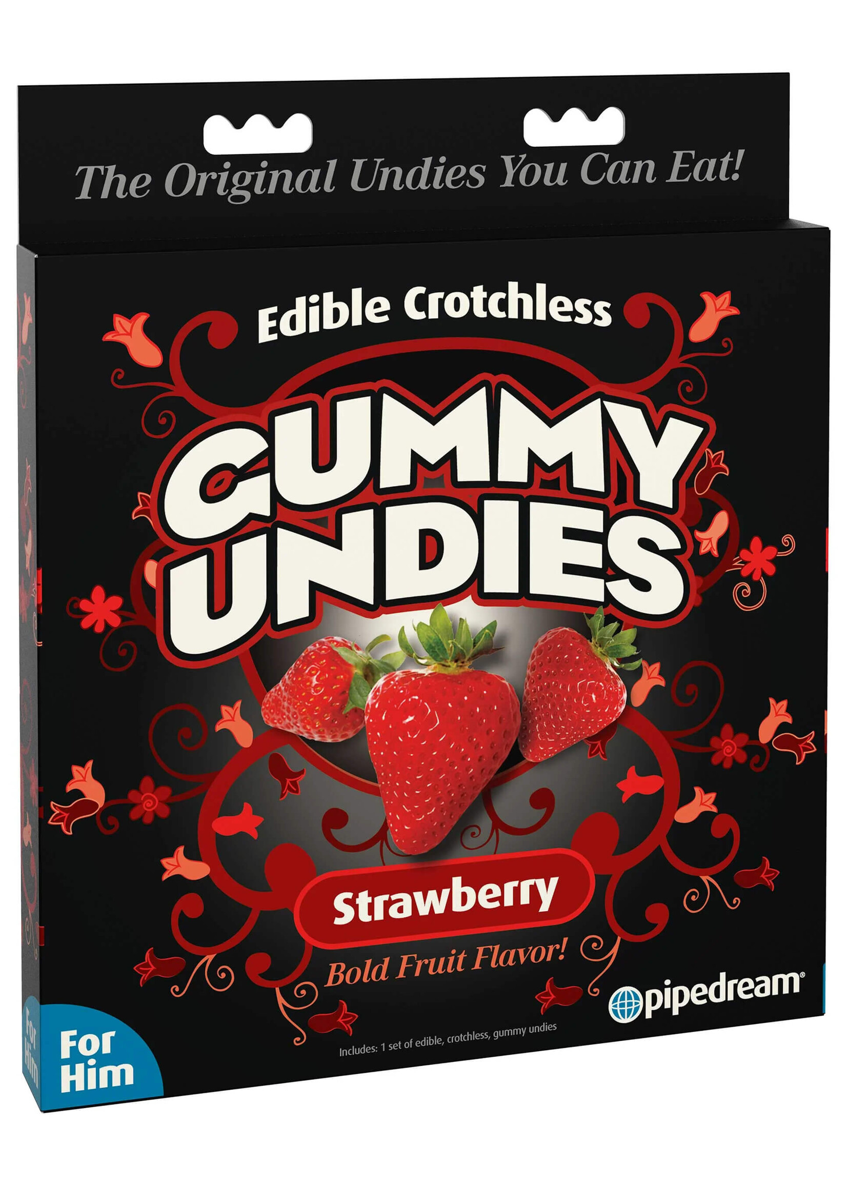 Pipedream Edible Male Gummy Undies Strawberry