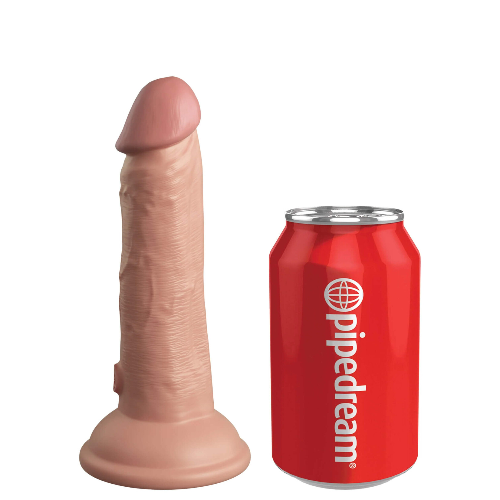 King Cock Elite 6" Vibrating Silicone Dual Density Cock