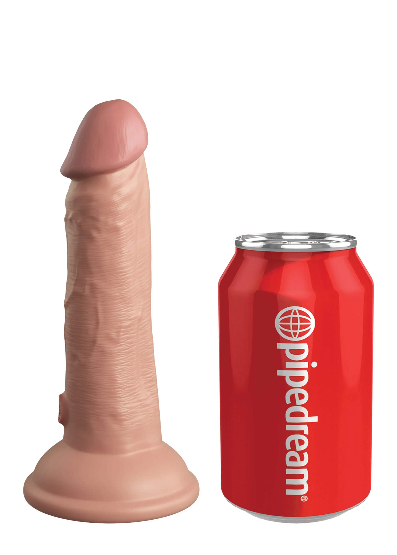 King Cock Elite 6" Vibrating Silicone Dual Density Cock