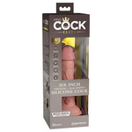King Cock Elite 6" Vibrating Silicone Dual Density Cock