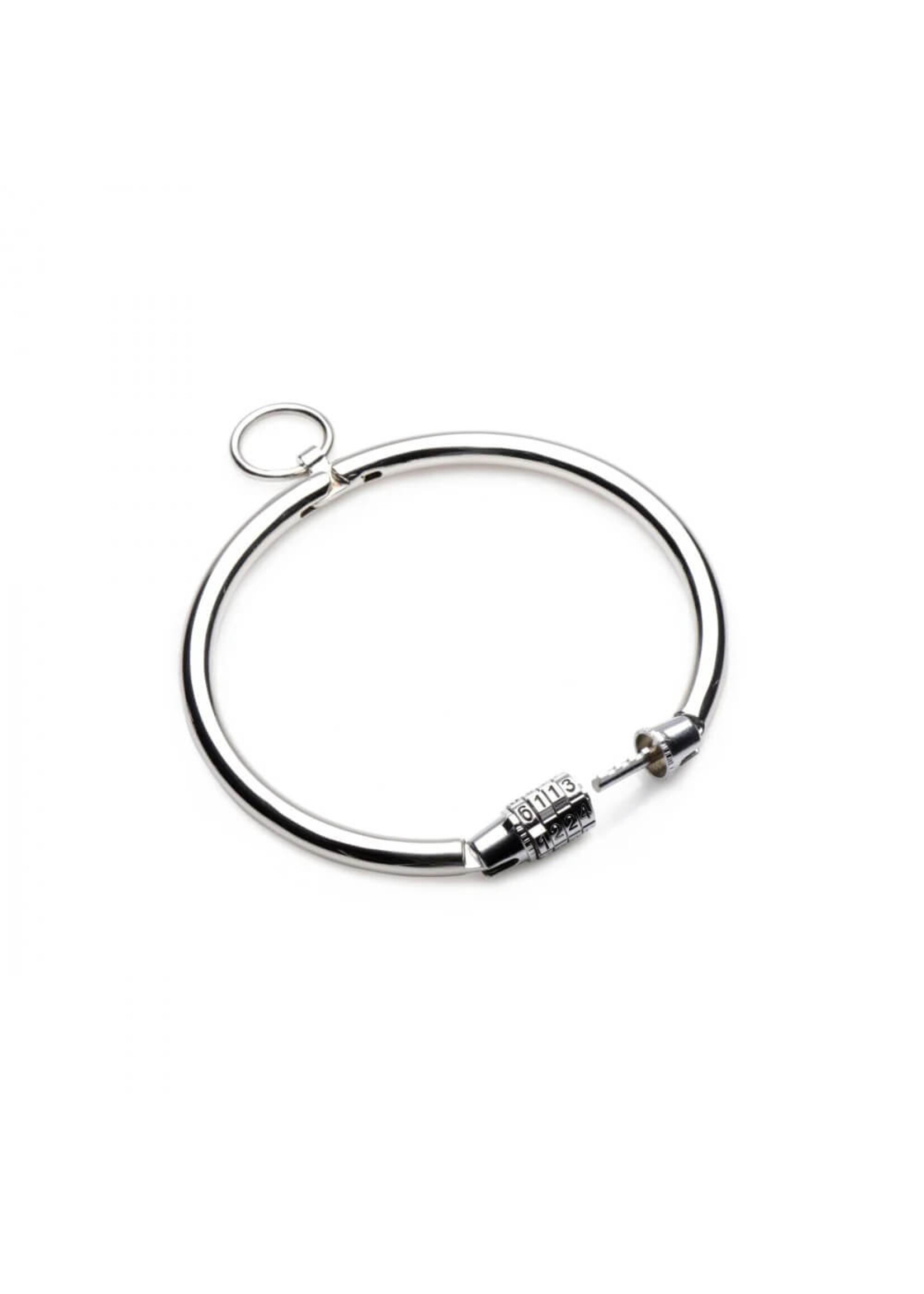 Stainless Steel Combination Lock Slave Collar
