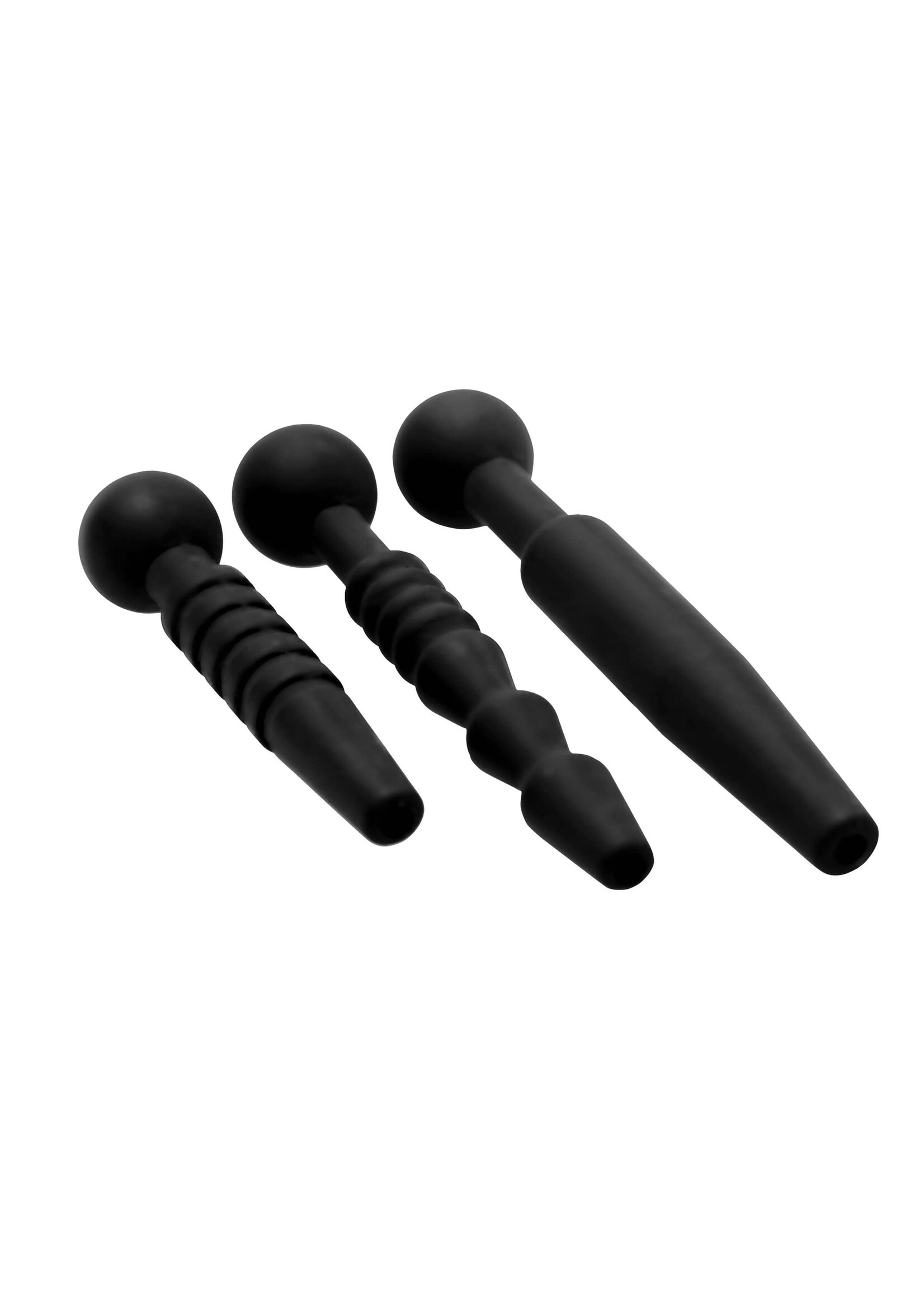 Dark Rods 3 Piece Silicone Penis Plug Set