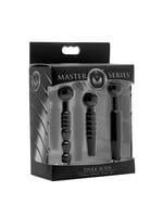 Dark Rods 3 Piece Silicone Penis Plug Set