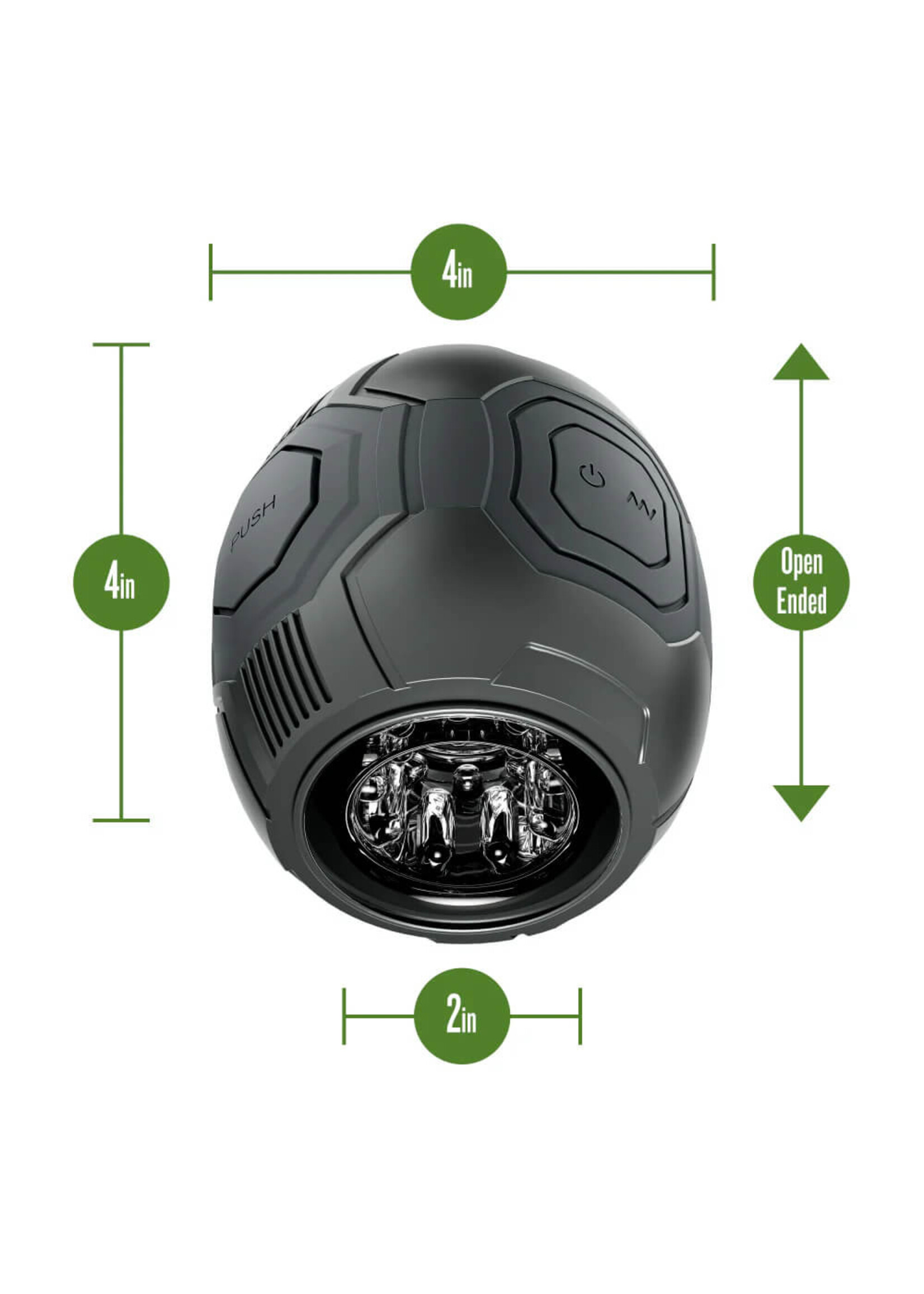 M for Men M for Men - Dome X - Vibrating Masturbator - Black