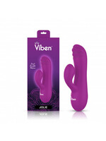 Viben Jolie Mini Pleasure Ridges Rabbit Vibe - Berry