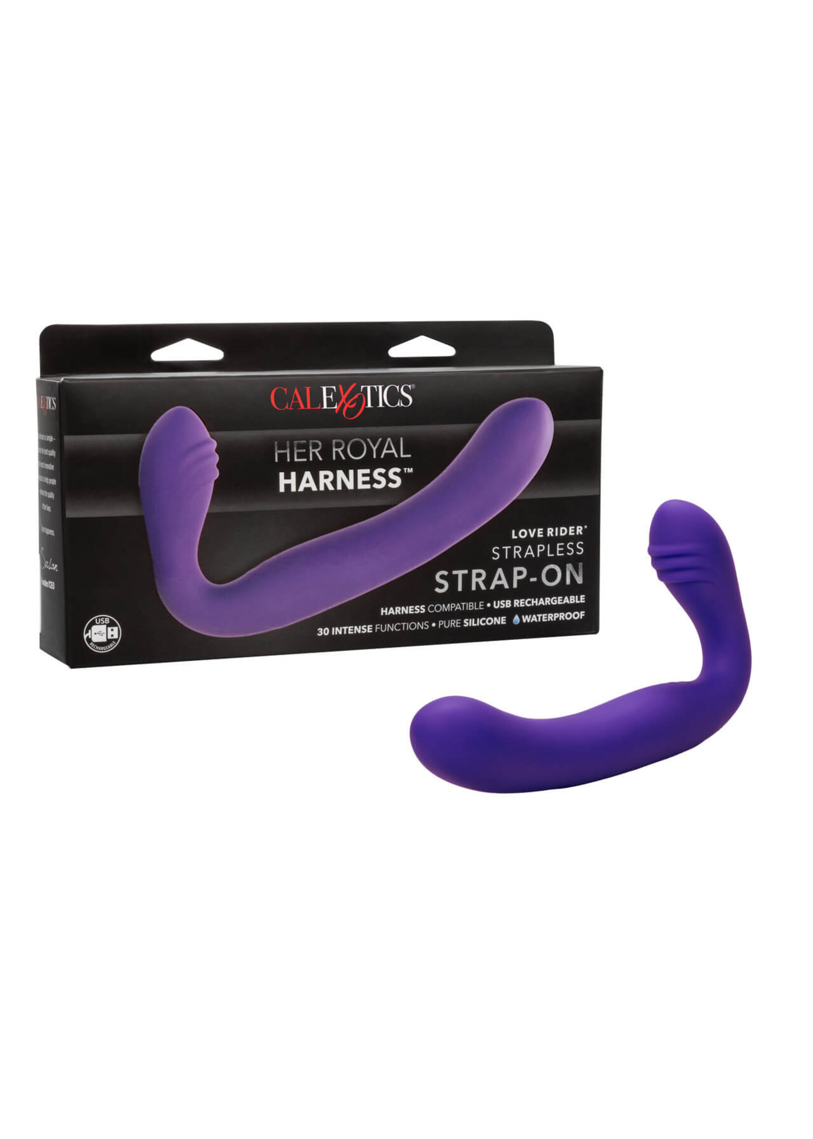 Her Royal Harness Love Rider Strapless Strap-On - Purple
