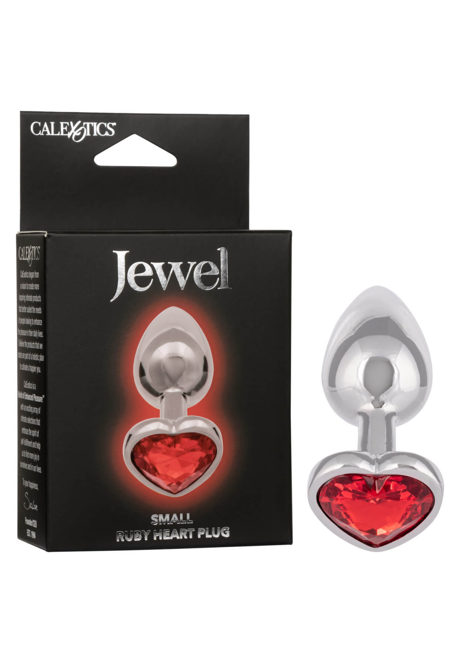 Jewel Jewel Small Ruby Heart Plug