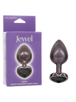 Cal Exotic Novelties Jewel Large Black Diamond Heart Plug