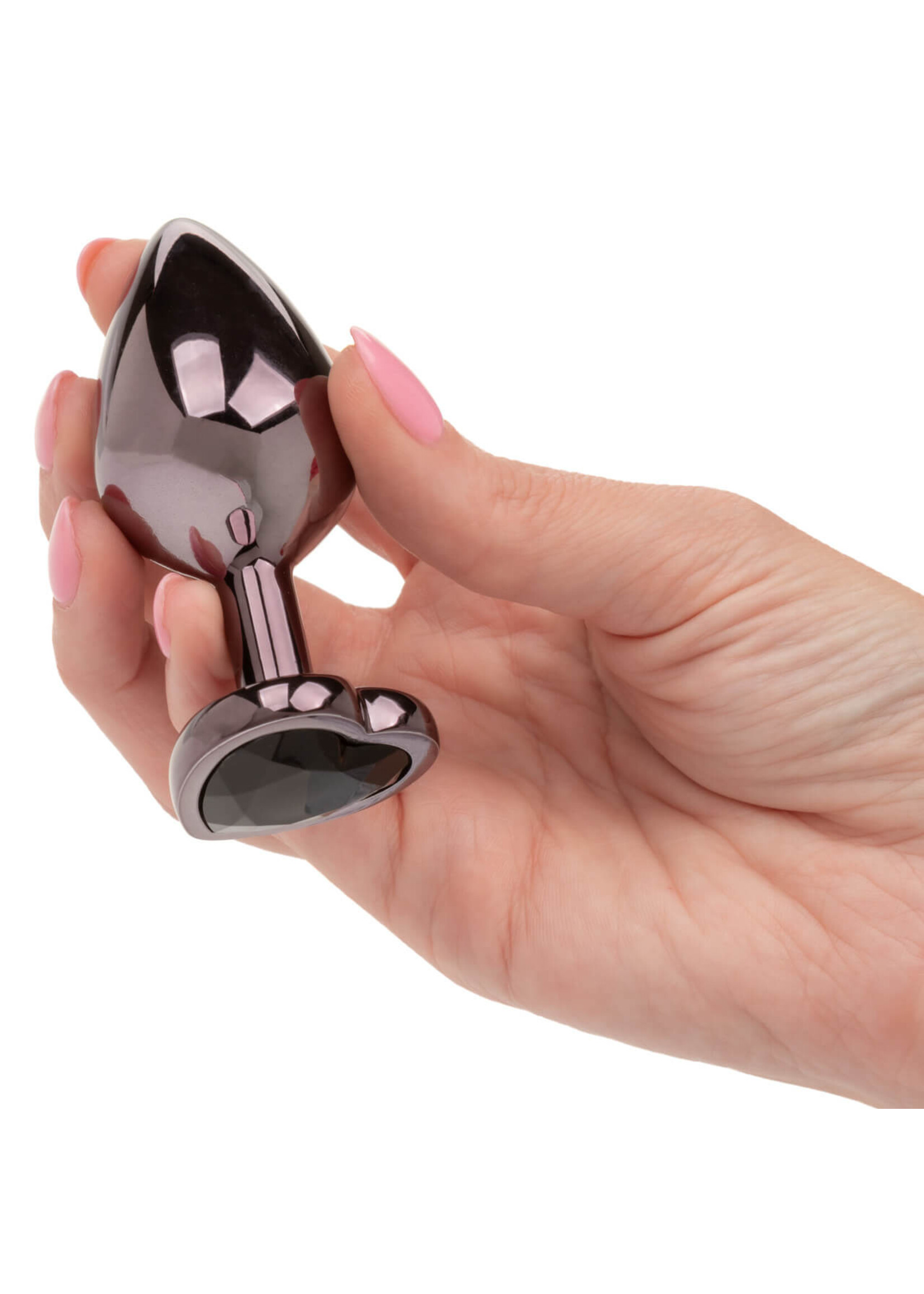 Cal Exotic Novelties Jewel Large Black Diamond Heart Plug