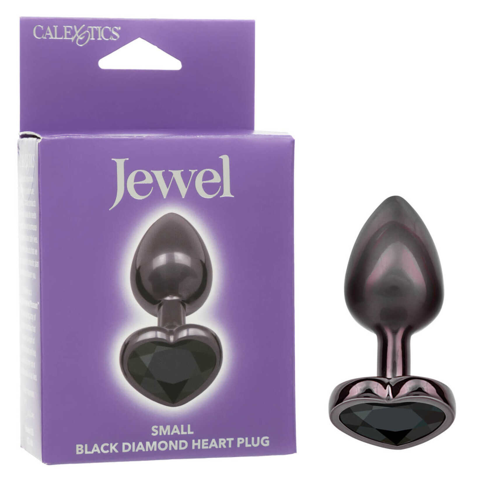 Cal Exotic Novelties Jewel Small Black Diamond Heart Plug