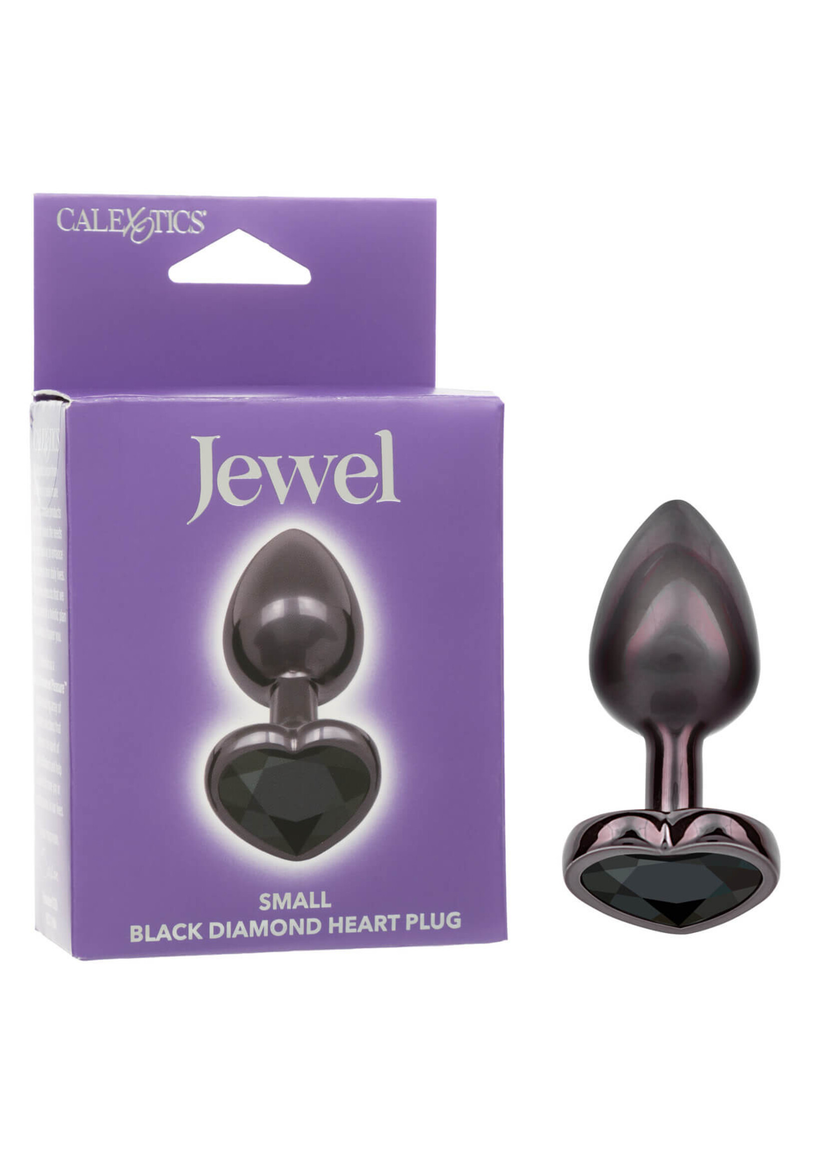 Cal Exotic Novelties Jewel Small Black Diamond Heart Plug