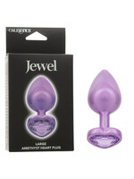 Jewel Jewel Large Amethyst Heart Plug