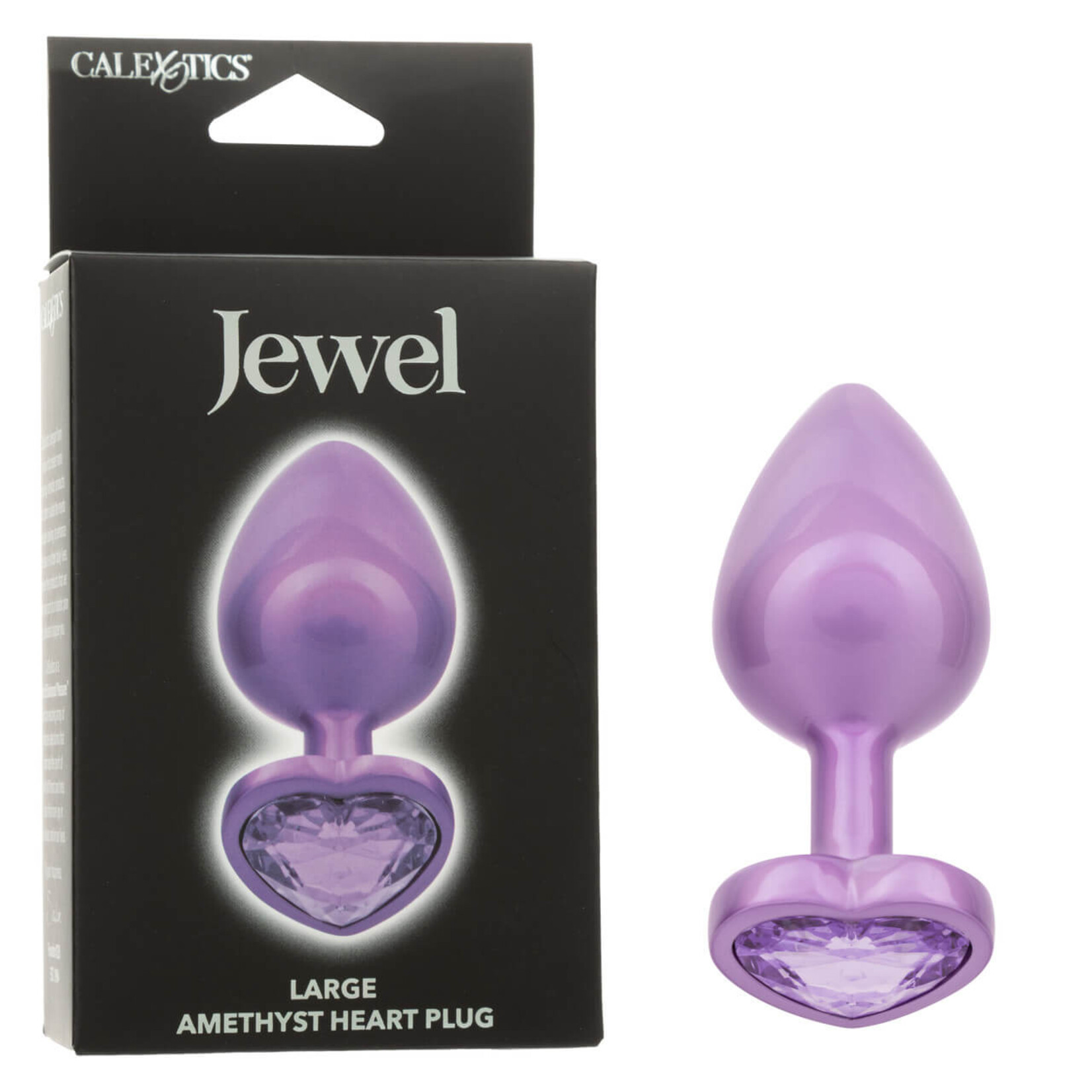 Jewel Jewel Large Amethyst Heart Plug