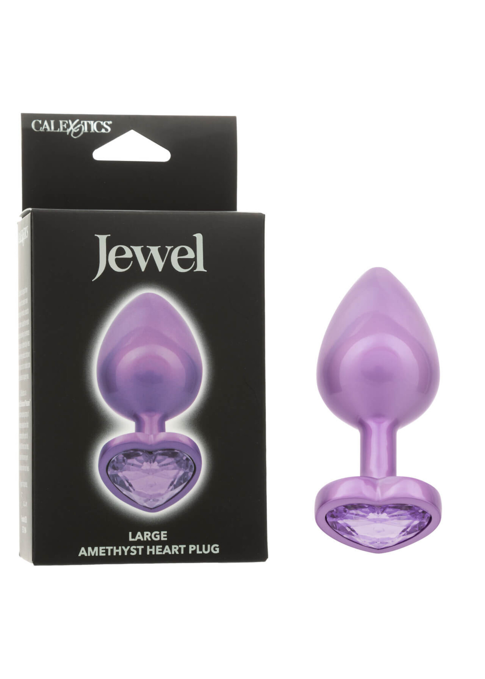 Jewel Jewel Large Amethyst Heart Plug