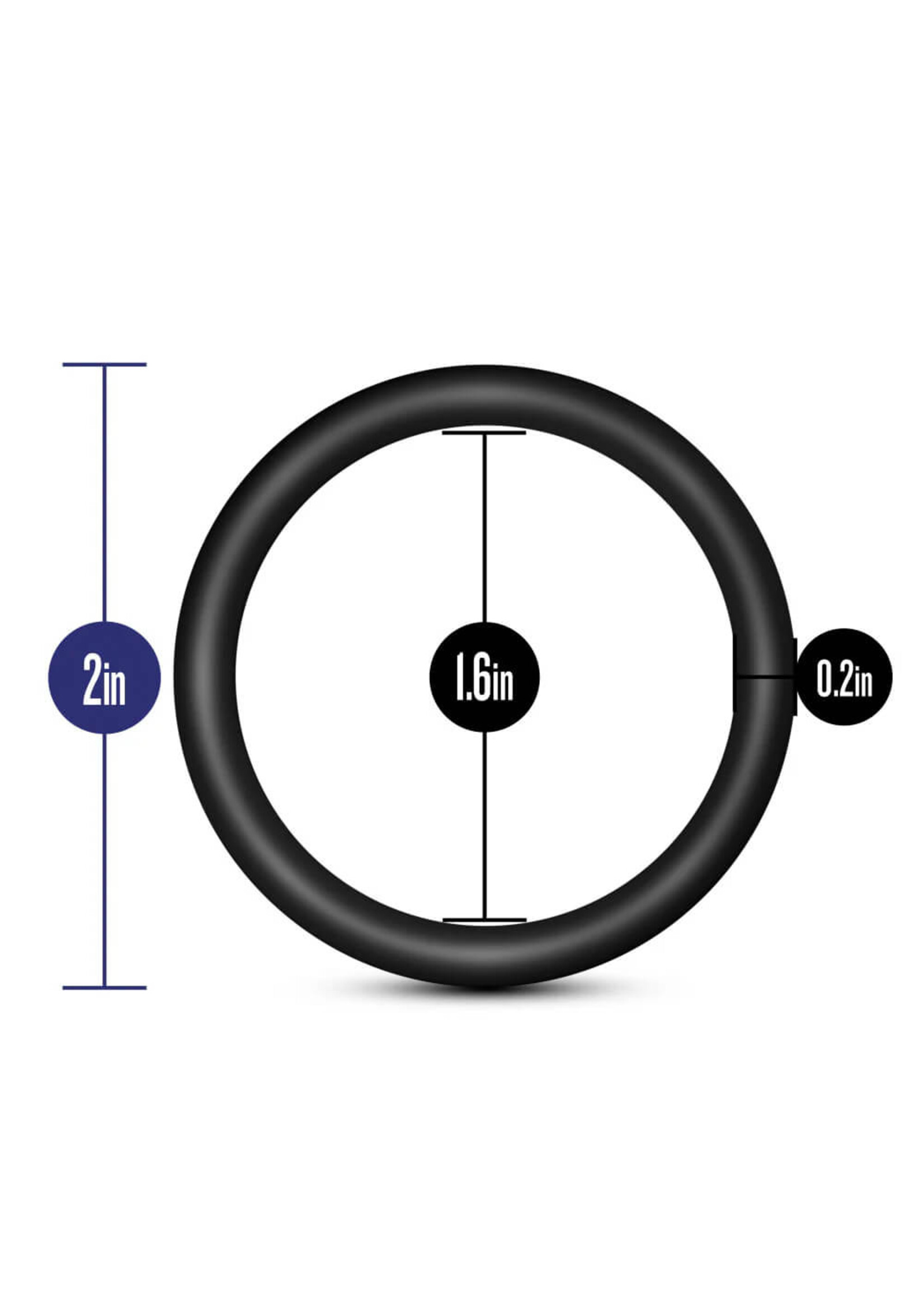 Performance Performance - VS3 Pure Premium Silicone Cock Rings - Large - Black
