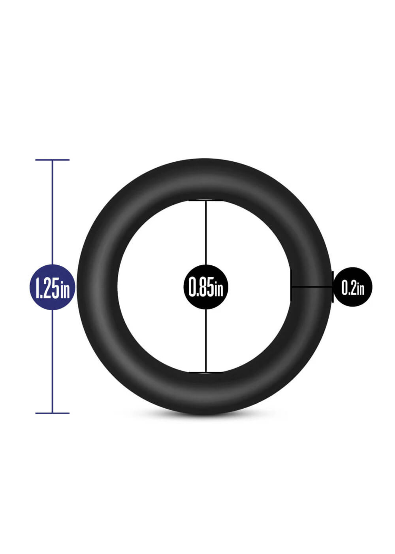 Performance Performance - VS2 Pure Premium Silicone Cock Rings - Small - Black
