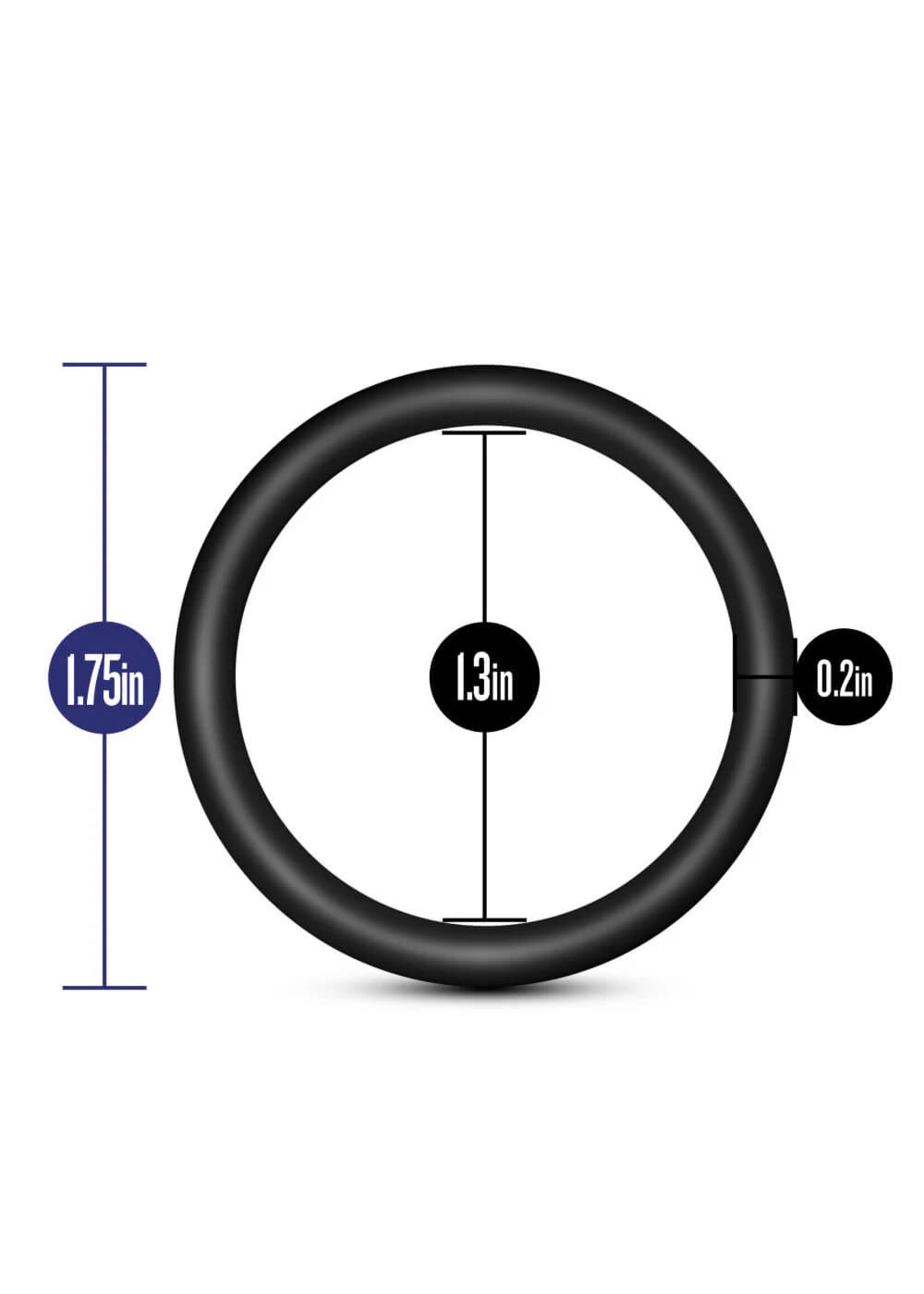 Performance Performance - VS1 Pure Premium Silicone Cock Rings - Medium - Black