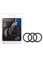 Performance Performance - VS1 Pure Premium Silicone Cock Rings - Medium - Black
