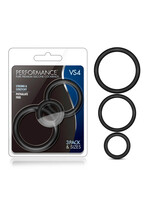 Performance Performance - VS4 Pure Premium Silicone Cock Ring Set - Black