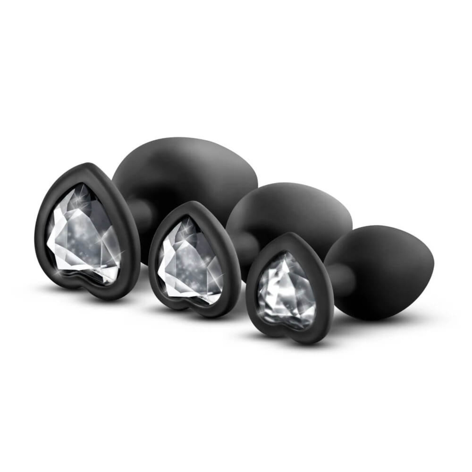 Luxe - Bling Plugs Training Kit - Black With White Gems
