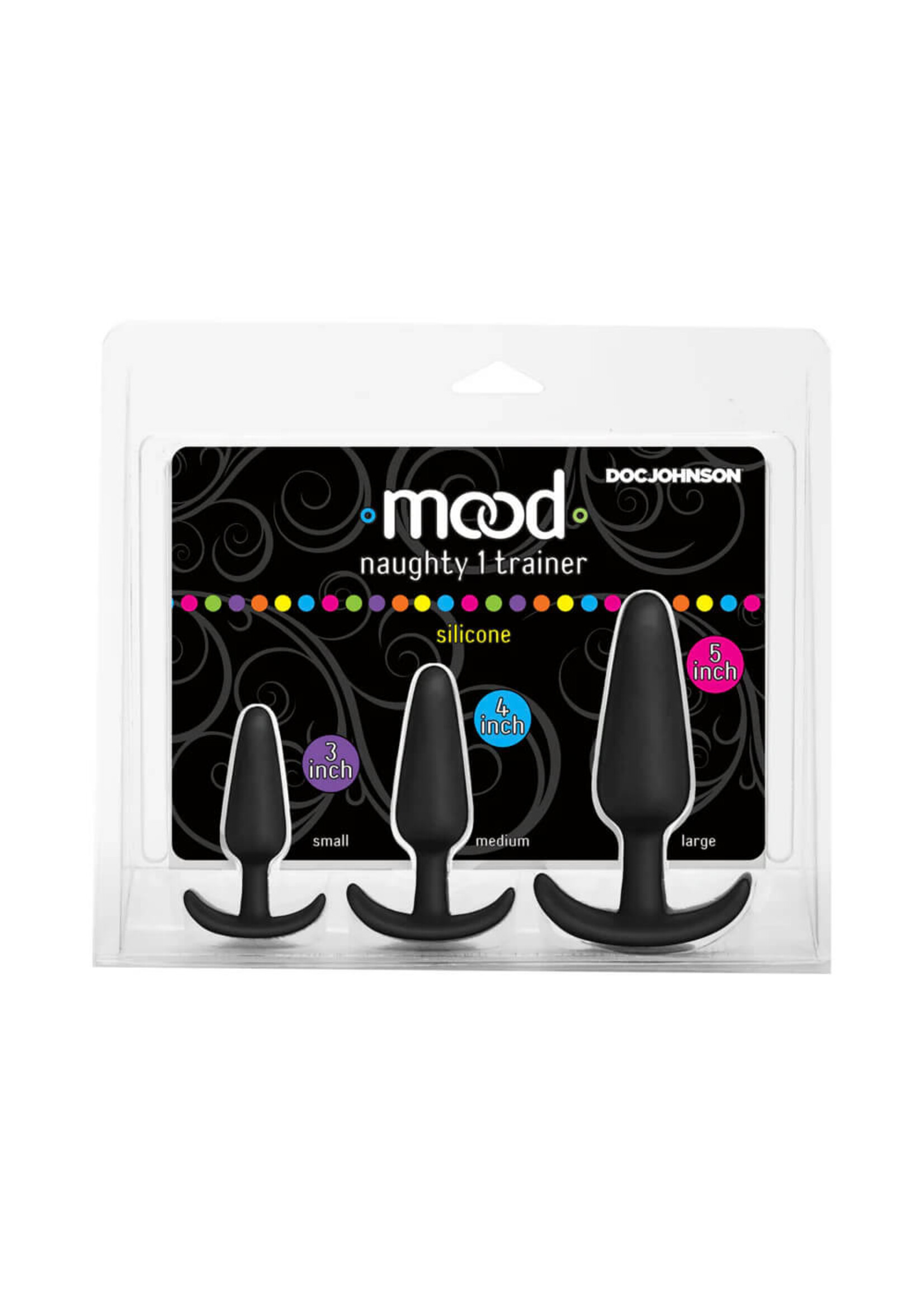 Doc Johnson Mood Naughty 1 Anal Trainer Set Black