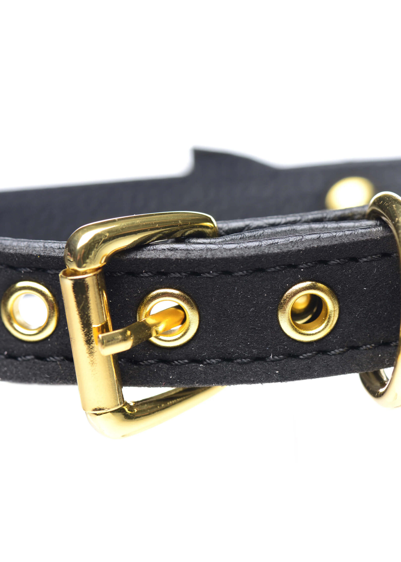 Golden Kitty Cat Bell Collar - Black/Gold