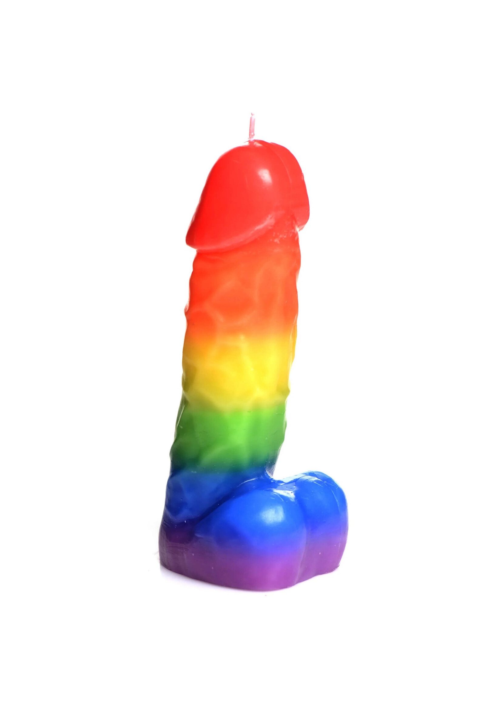 Pride Pecker Rainbow Drip Candle