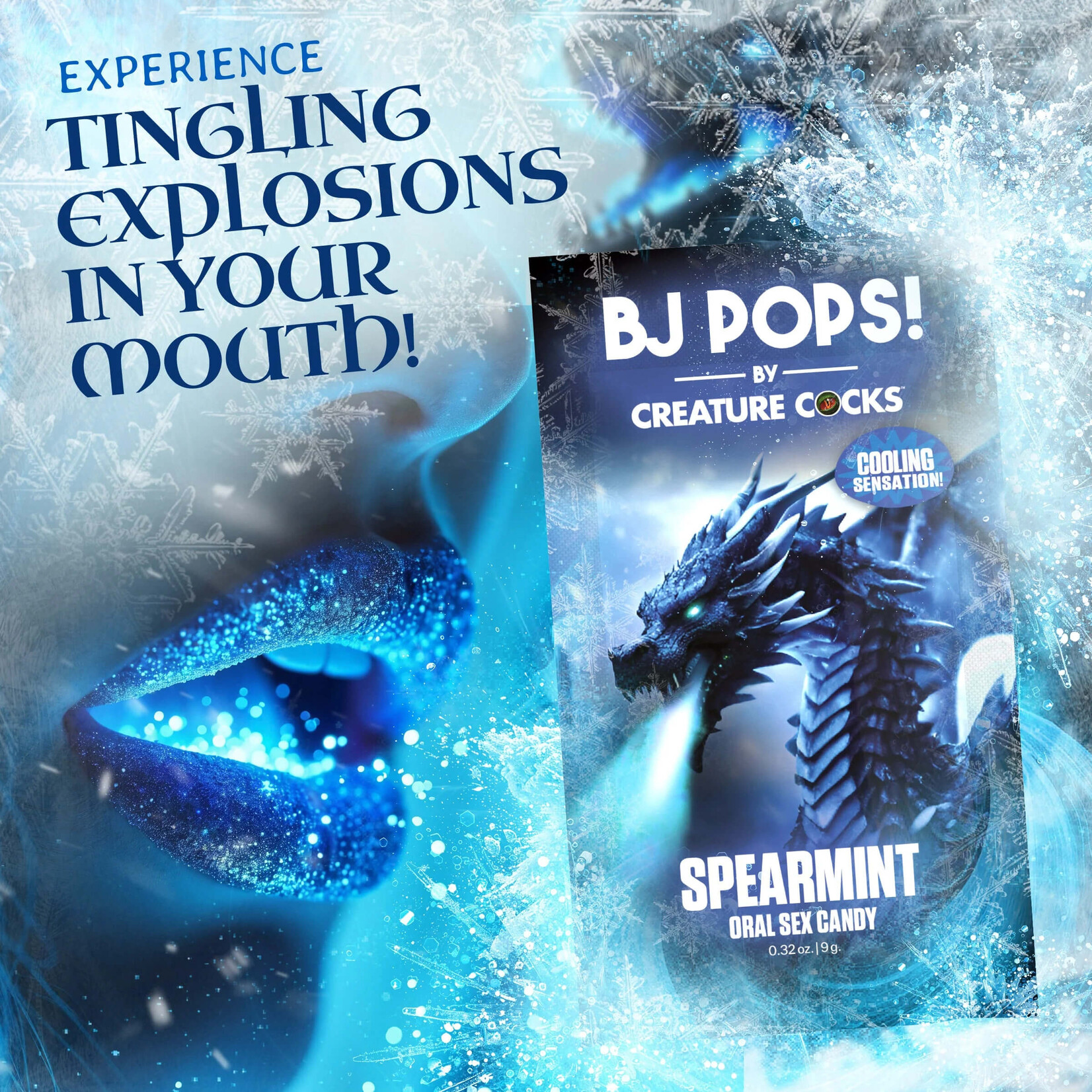 Creature Cocks Creature Cocks CC Bj Pops! - Cooling Spearmint